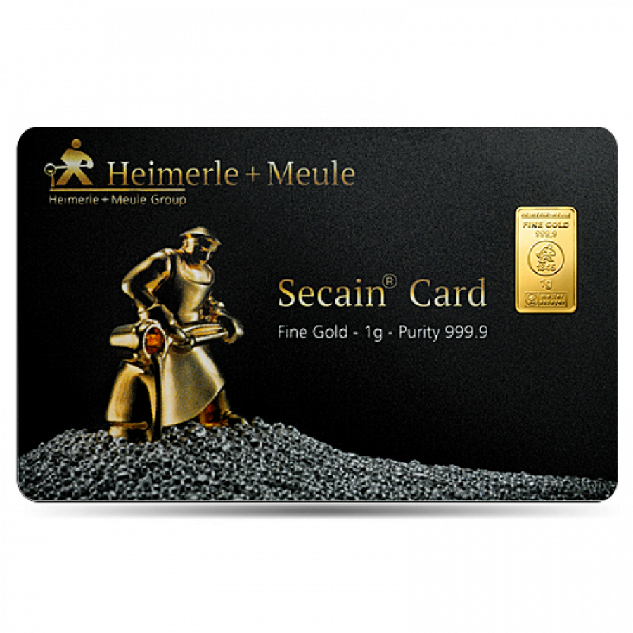 Heimerle + Meule Secain Card Goldbarren 1 Gramm