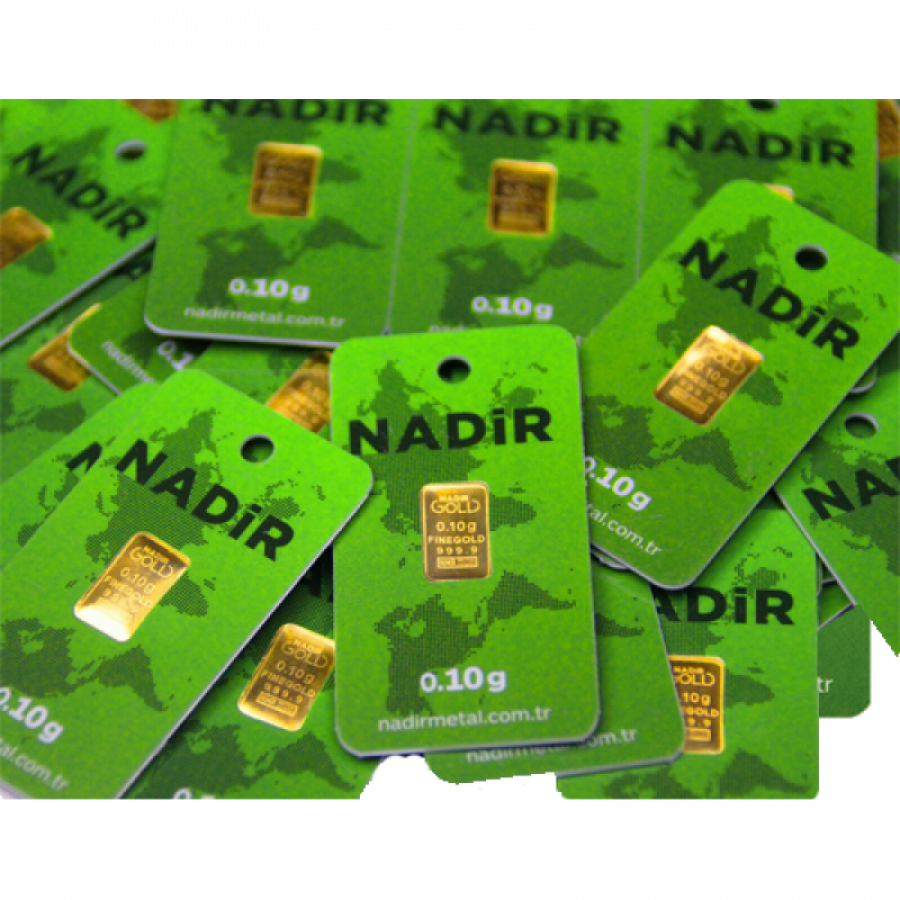 Nadir Mini Goldbarren 0,10 Gramm - GB-NMR-00010