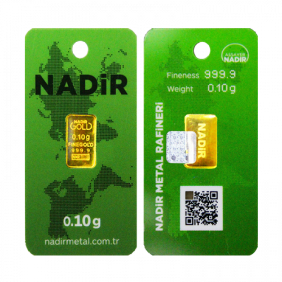 Nadir Mini Goldbarren 0,10 Gramm