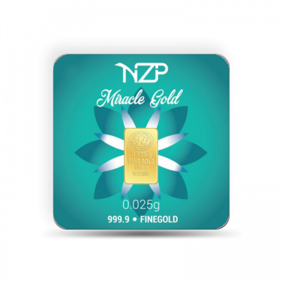 Nzp Gold Mini Goldbarren 0,025 Gramm - GB-NZP-00002