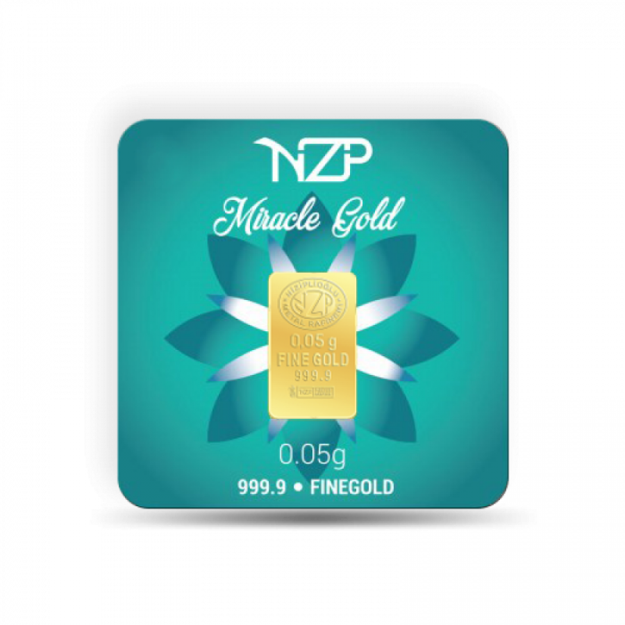 Nzp Gold Mini Goldbarren 0,05 Gramm - GB-NZP-00005